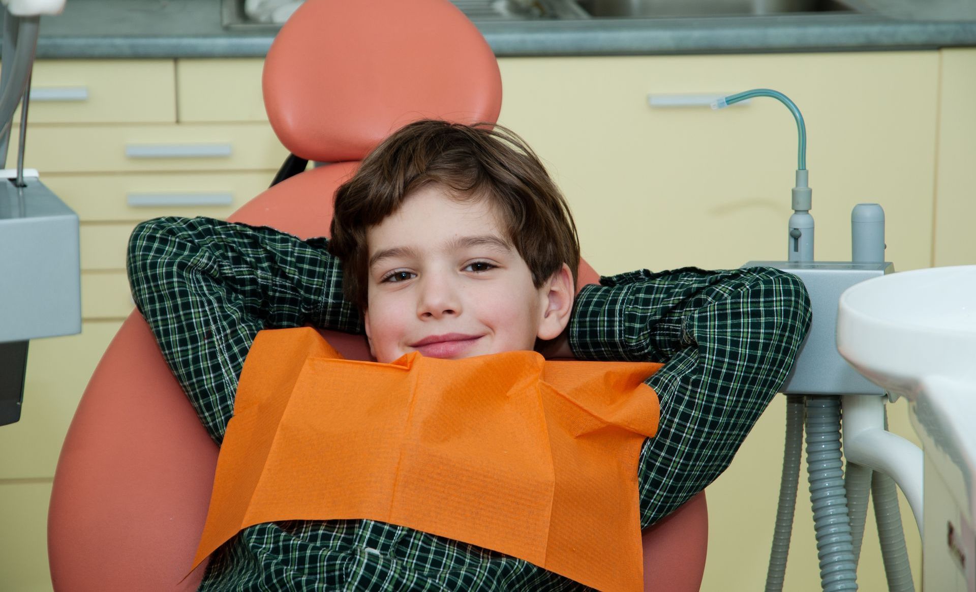 Giving Apple To A Kid — Novi, MI — Olde Orchard Pediatric