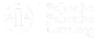 White logo on a transparent background with text.