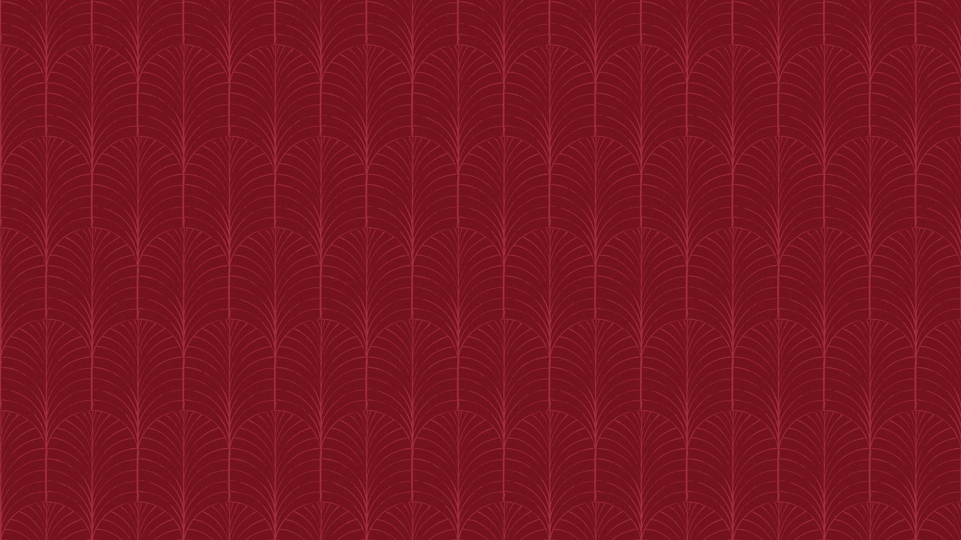 Dark red geometric pattern with repeating curved line motif
