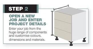 Step 2 instructions: Open a new job and enter project details — Maken Kitchens & Cabinets in Chinderah, NSW