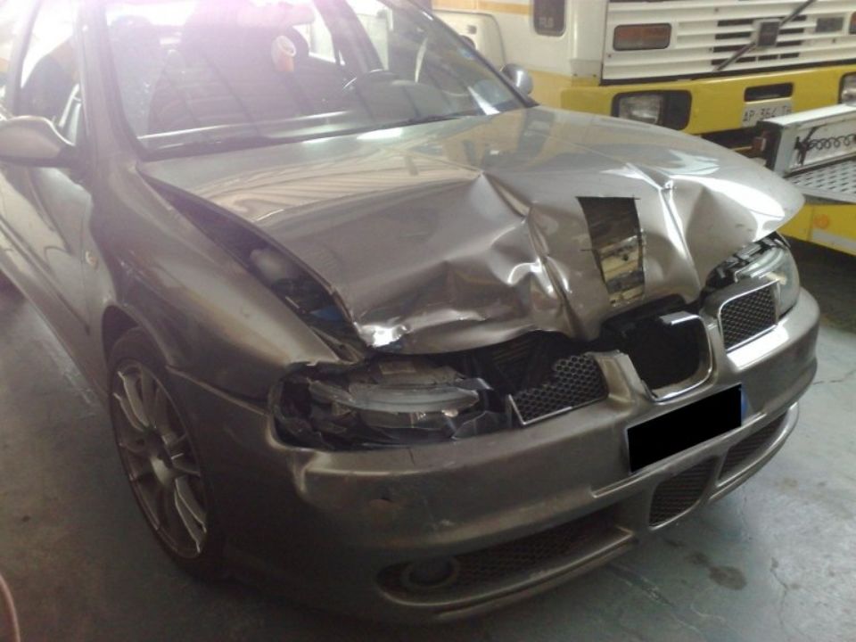 auto incidentata in sede