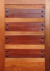 Plained & Grooved Pivot Style House Door