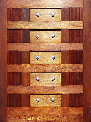 Tuscan Grooved Pivot House Door