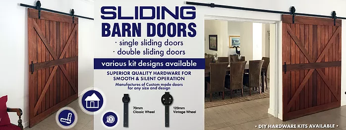 promotional flyer for barn style sliding doors