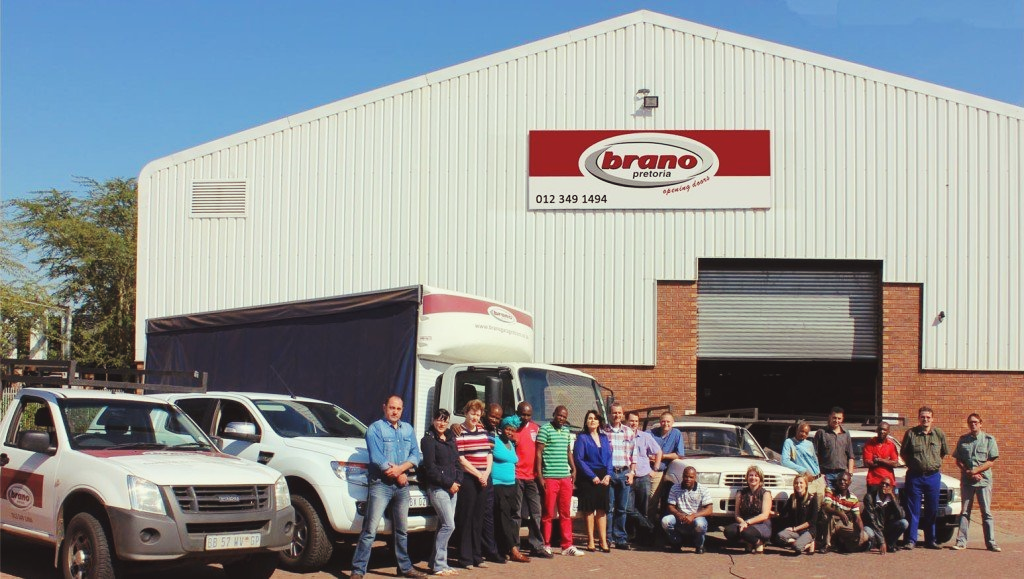 Brano  Industries Pretoria Team Photo on the company premises in Pretoria