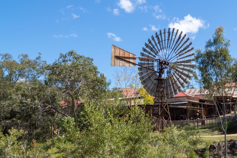 An Old Windmill Is Sitting In Tablelands — Hunter Automotive In Tablelands, QLD