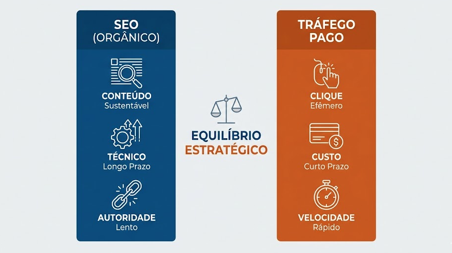 SEO e Tráfego Pago: O Equilíbrio Estratégico no Marketing