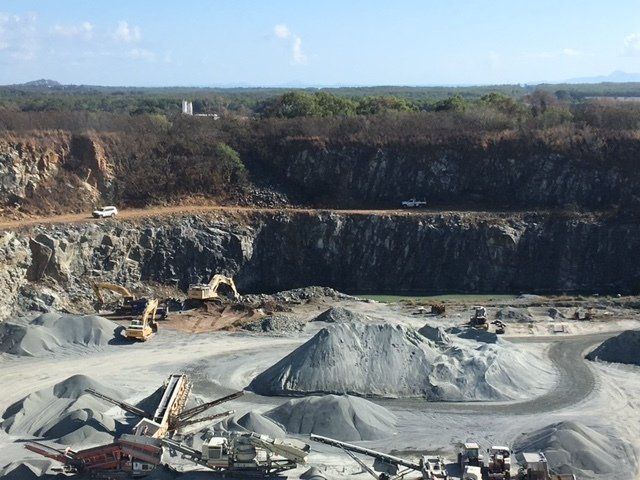 Open Pit Quarry With Construction Equipment — CJD Investments (NQ) Pty Ltd in Mackay Harbour, QLD