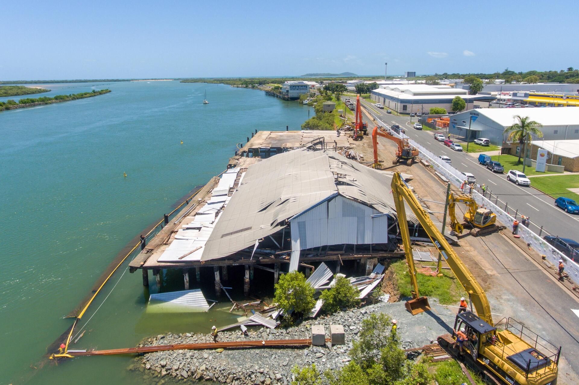 Warehouse Demolition Near a River — CJD Investments (NQ) Pty Ltd in Mackay Harbour, QLD