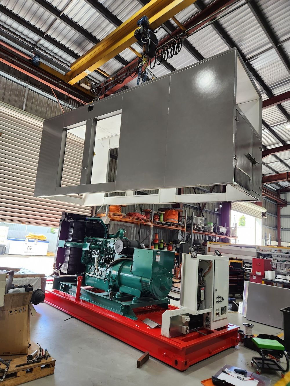 A Large Machine Is Being Built In A Factory — Great Energy in Portsmith, QLD