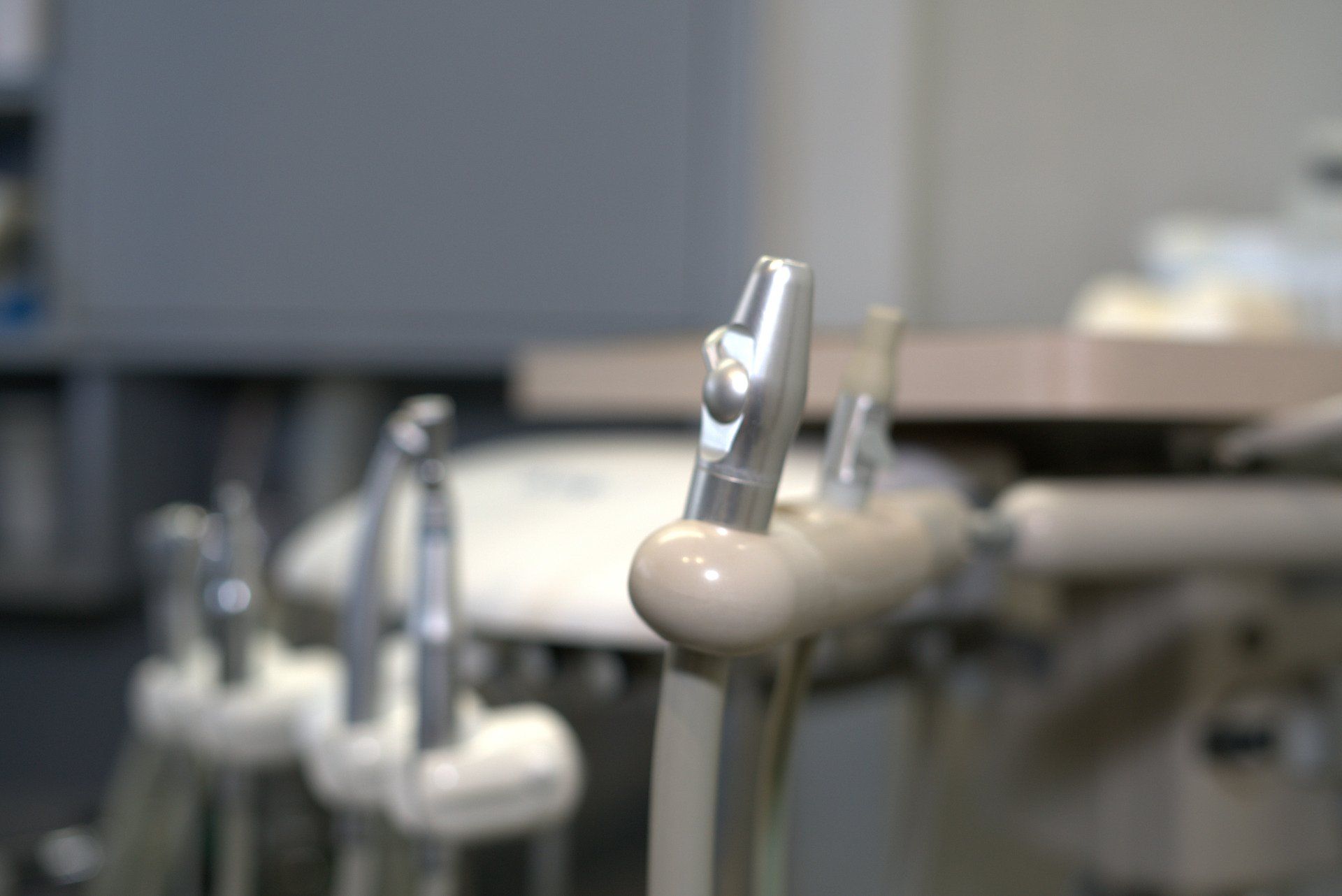 A close up of dental equipment in a dental office.