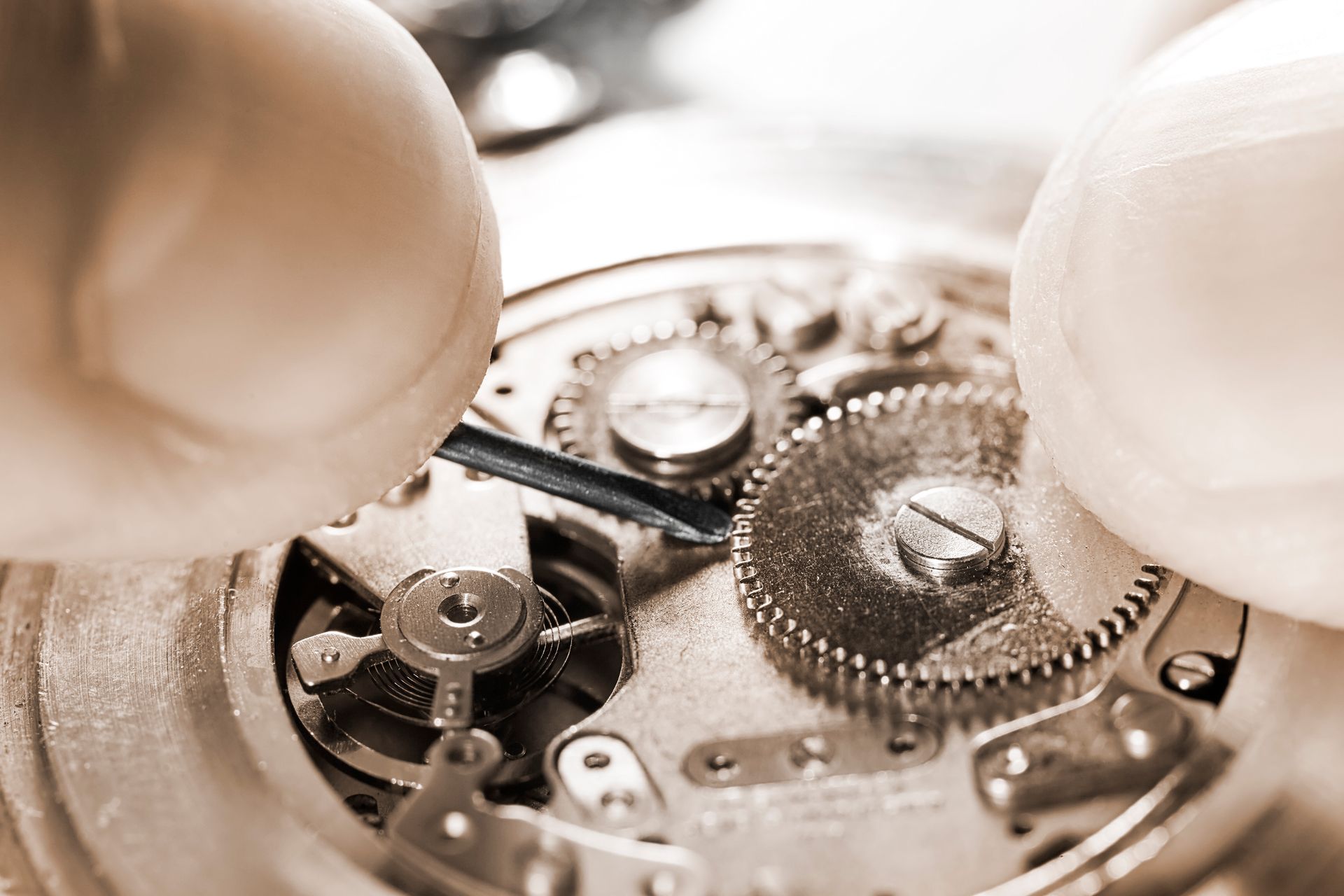 Watch Repair— Hand of a Man Repairing Watches in Palm Harbor, FL