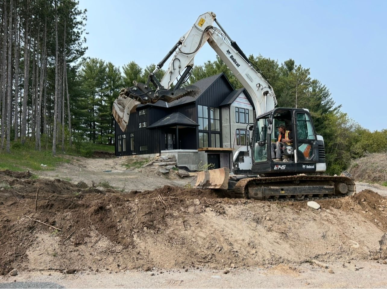 excavation contractor preparing a job site