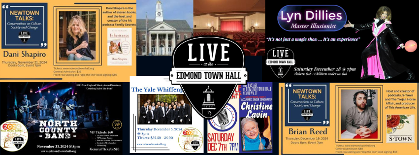 From Authors to Illusions: Holiday Highlights at Edmond Town Hall