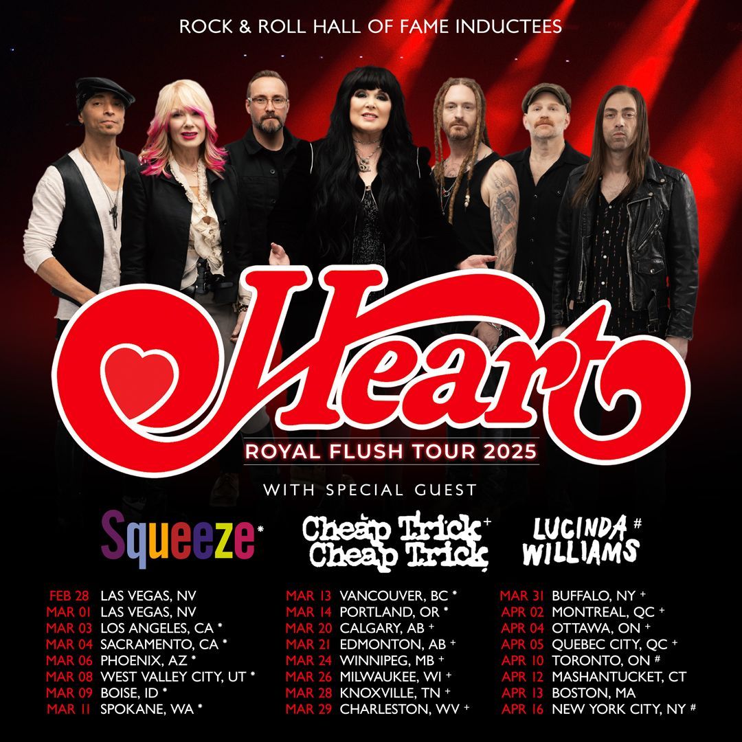 HEART Welcomes Special Guest Lucinda Williams to Foxwoods on April 12, 2025.