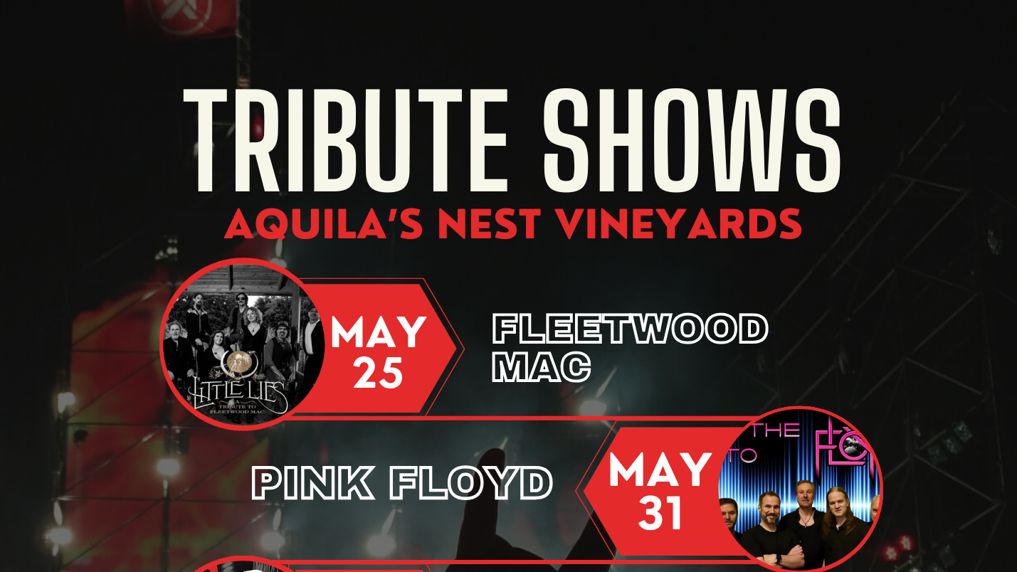 Summer Tribute Show Series Heats Up at Aquila’s Nest Vineyards