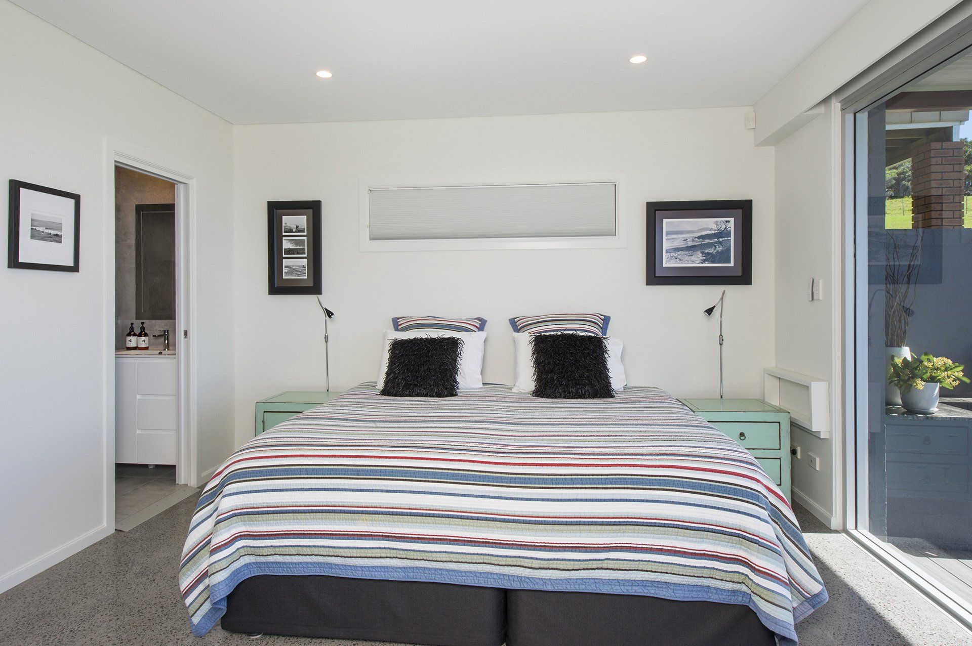 bedroom with a contemporary design