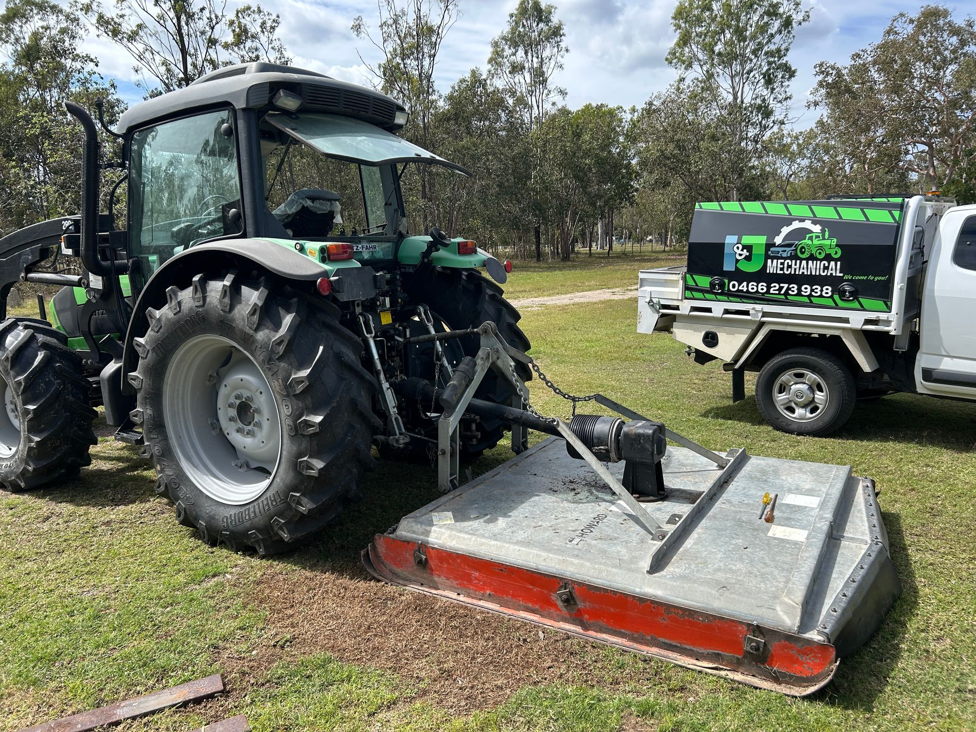 Excavator Clearing Brush in a Forest — I & J Mechanical in Deeragun, QLD