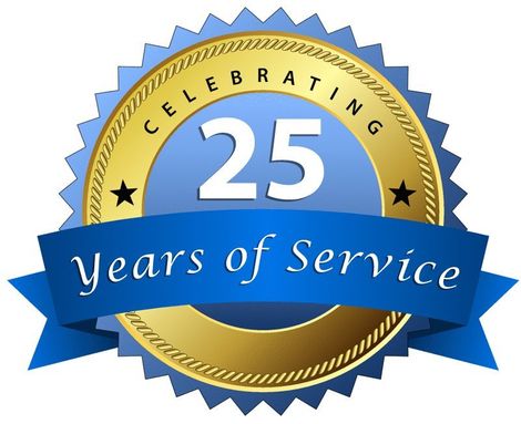 25 years of services  icon