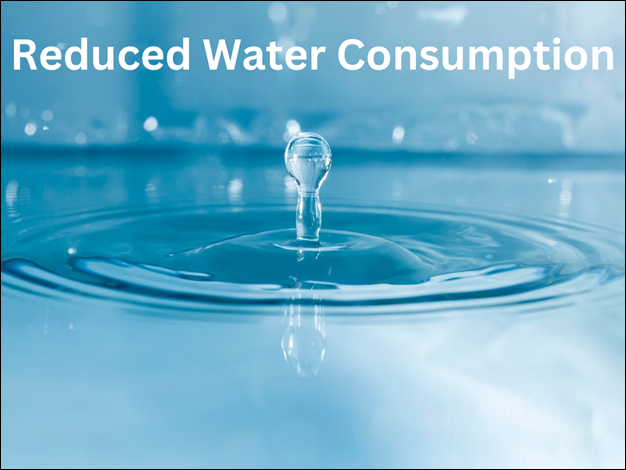 Reduced Water Consumption