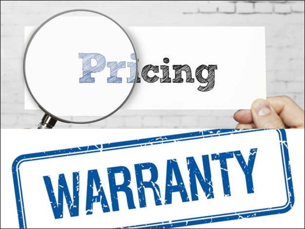 Compare Pricing and Warranty