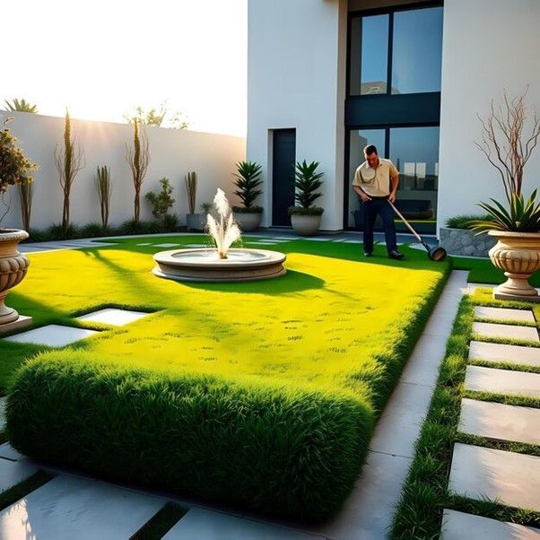 Synthetic grass for home