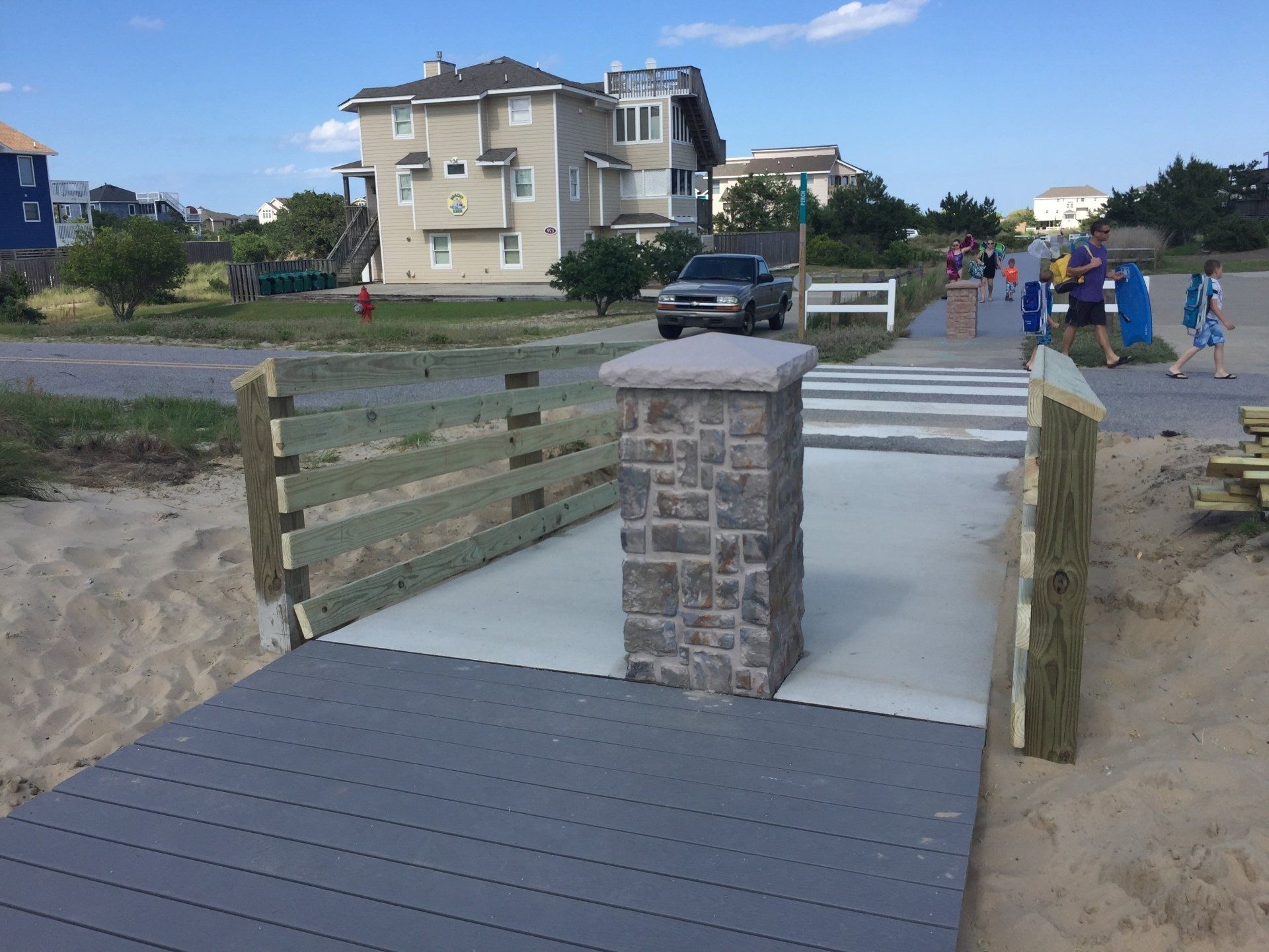 Walkways completed by Patterson Homes & Construction in Corolla NC