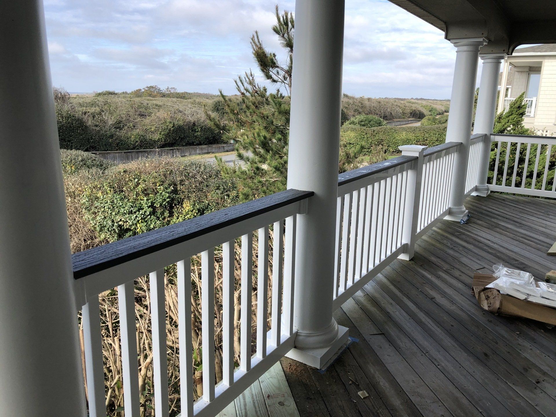 photo of deck after painting and updating