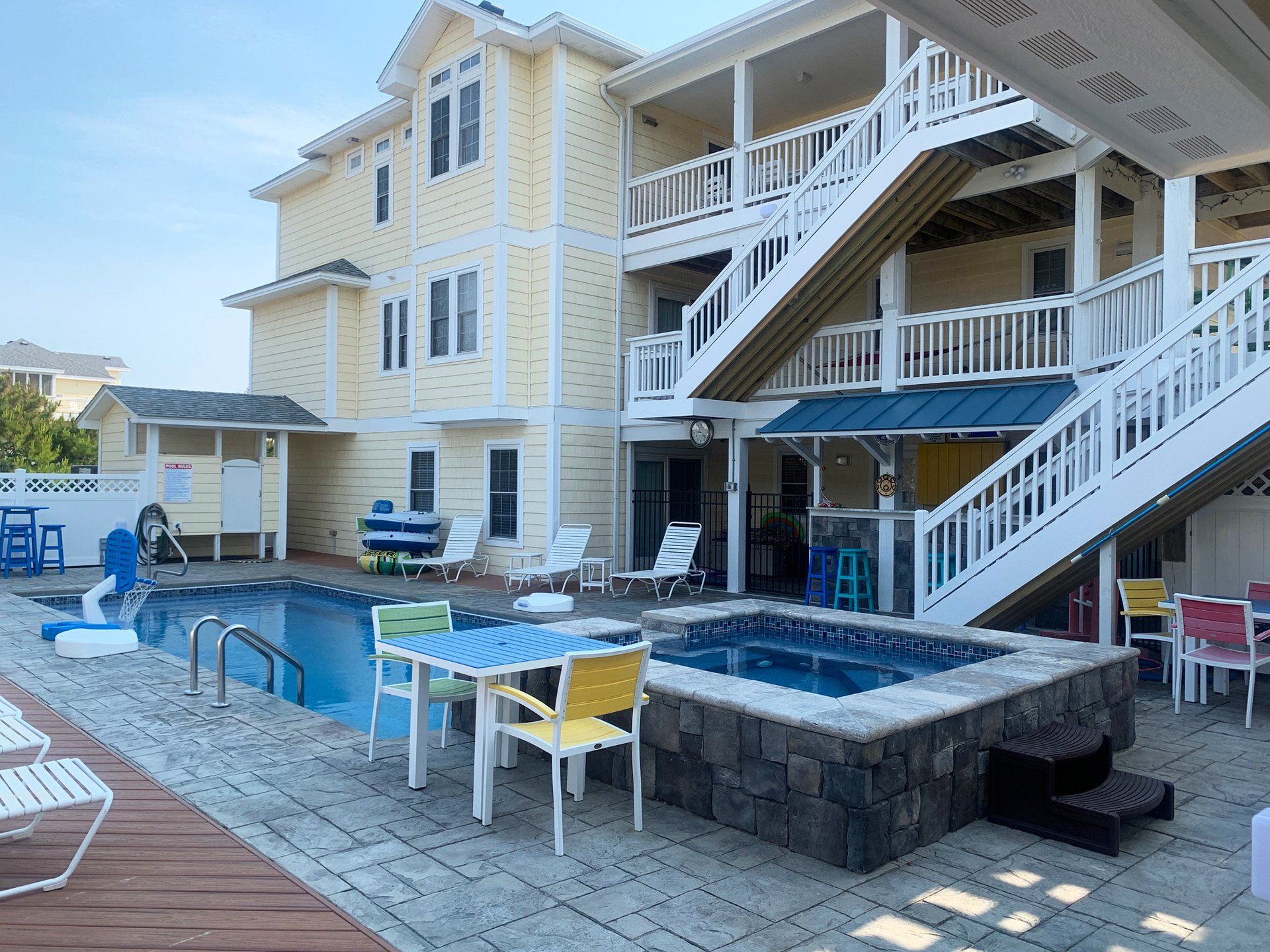 Patterson Homes and Construction built the cabana attached to the house.