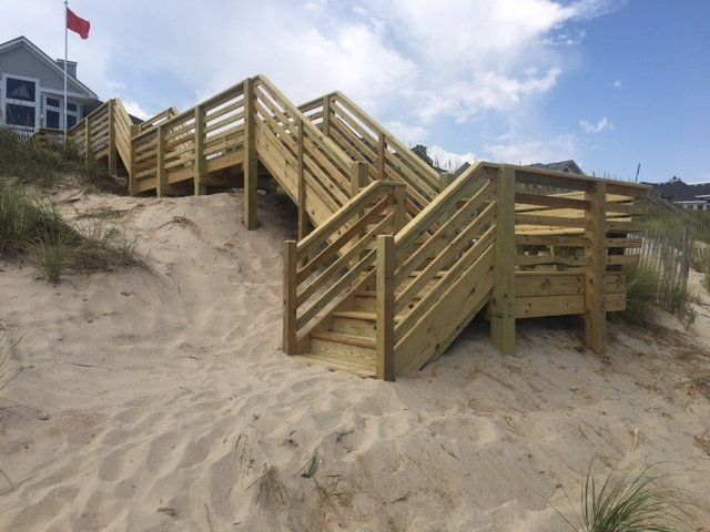Pine Island Dune Walkover completed by Patterson Homes & Construction in Corolla NC