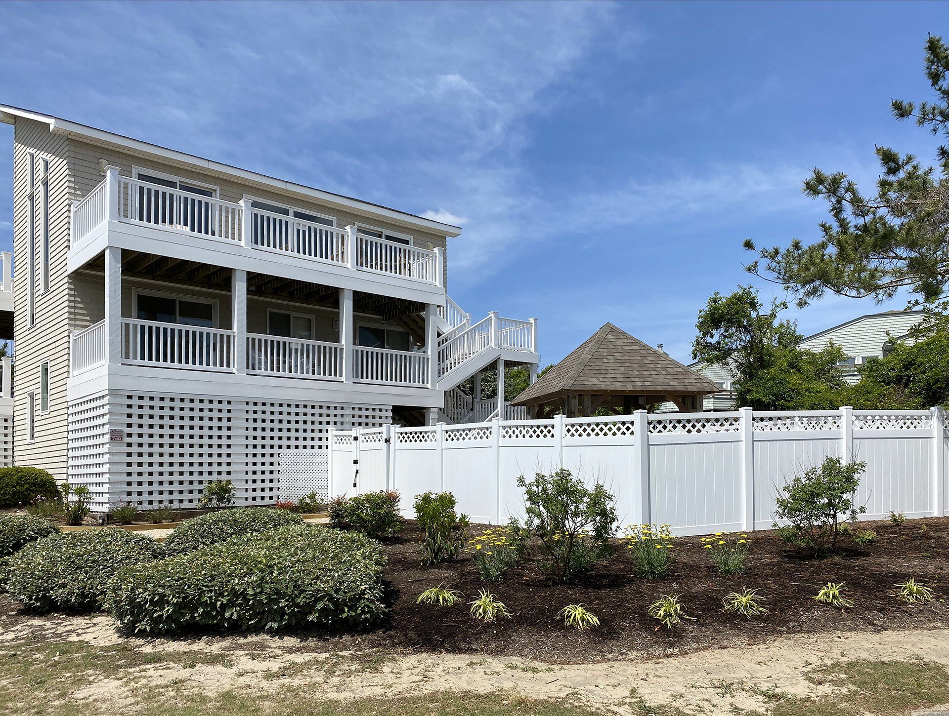 After photo of a major deck renovation done by Patterson Homes & Construction, Corolla, NC