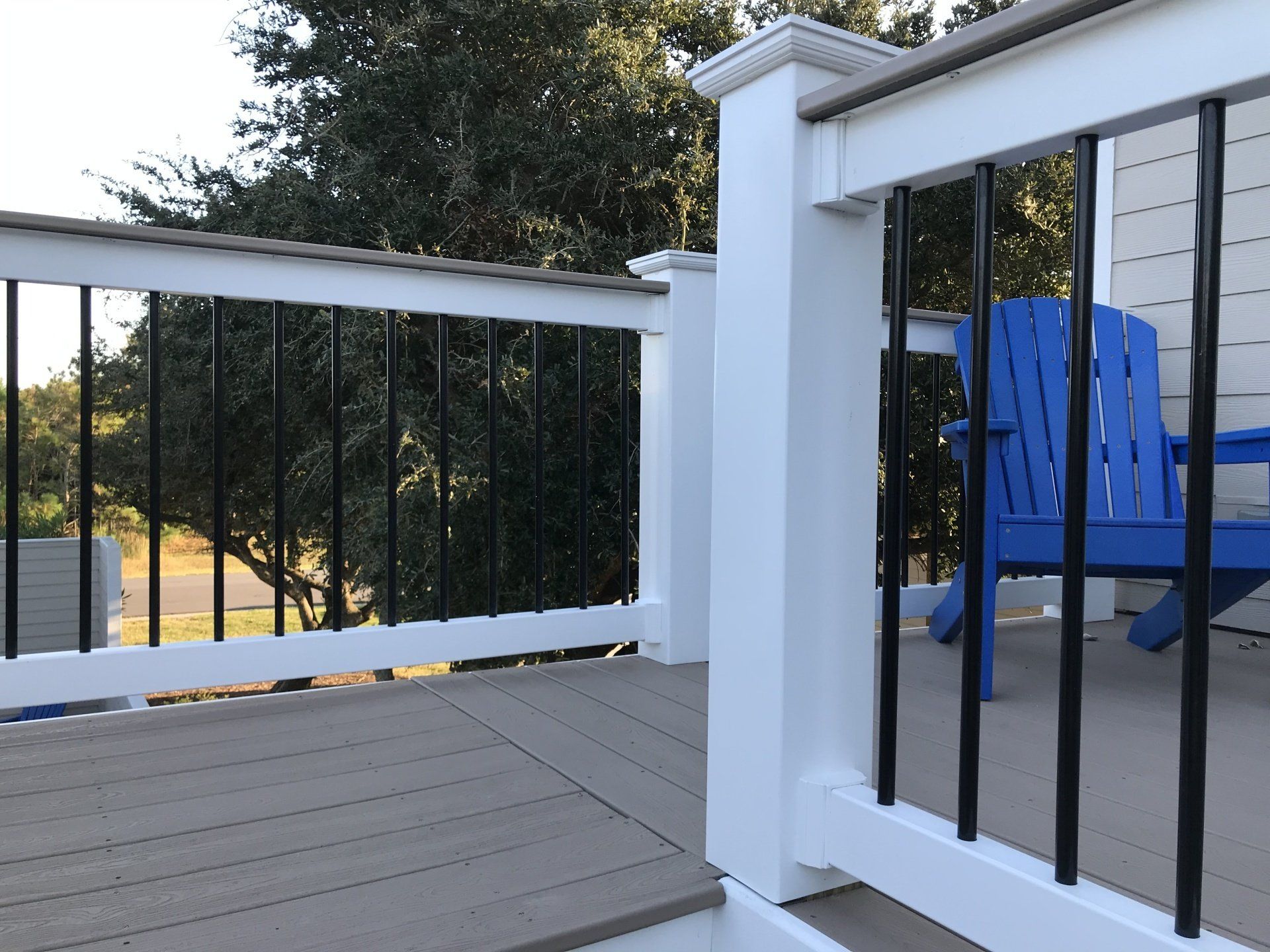 New trex deck and bands and new paint on house.