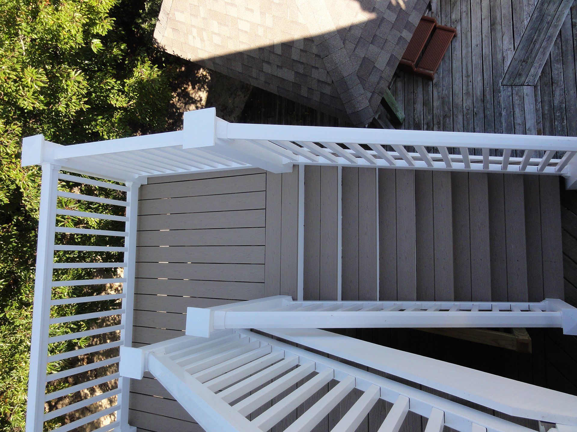 after photo of a major stairs renovation done by Patterson Homes & Construction, Corolla, NC