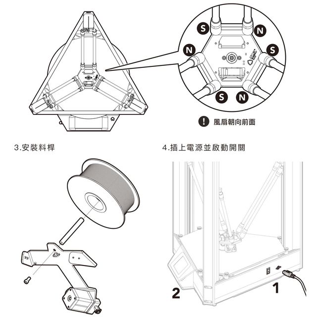 Atom 3d Printer 專業delta 型3d列印機器製造 為用戶提供絕佳的使用體驗