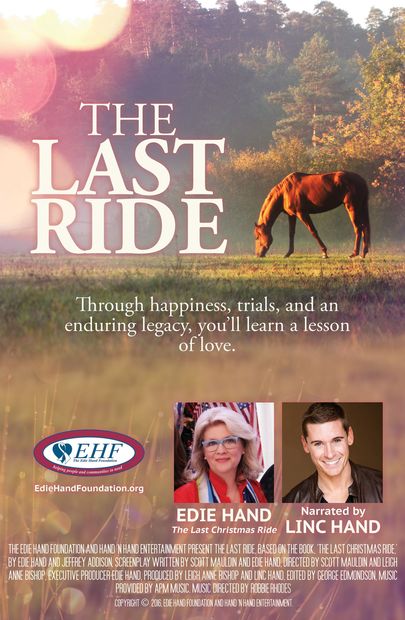 a movie poster for the last ride with a horse on it