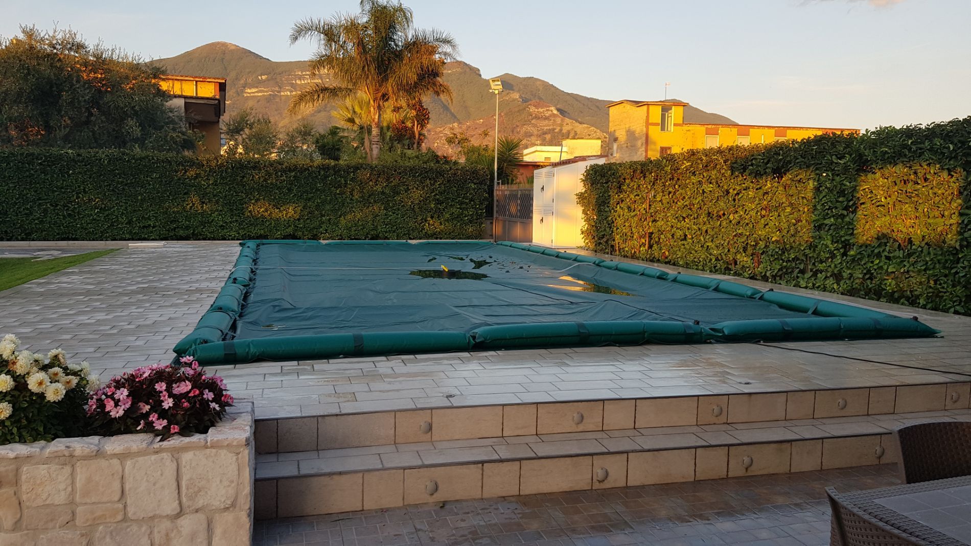 Piscina copertura completa