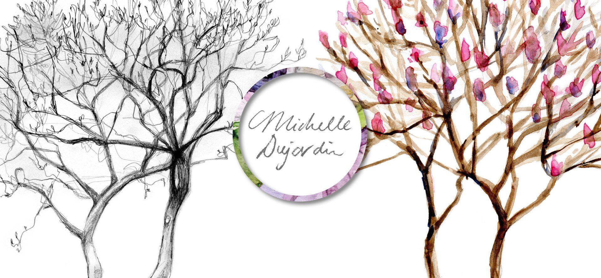 Zen drawing by Michelle Dujardin