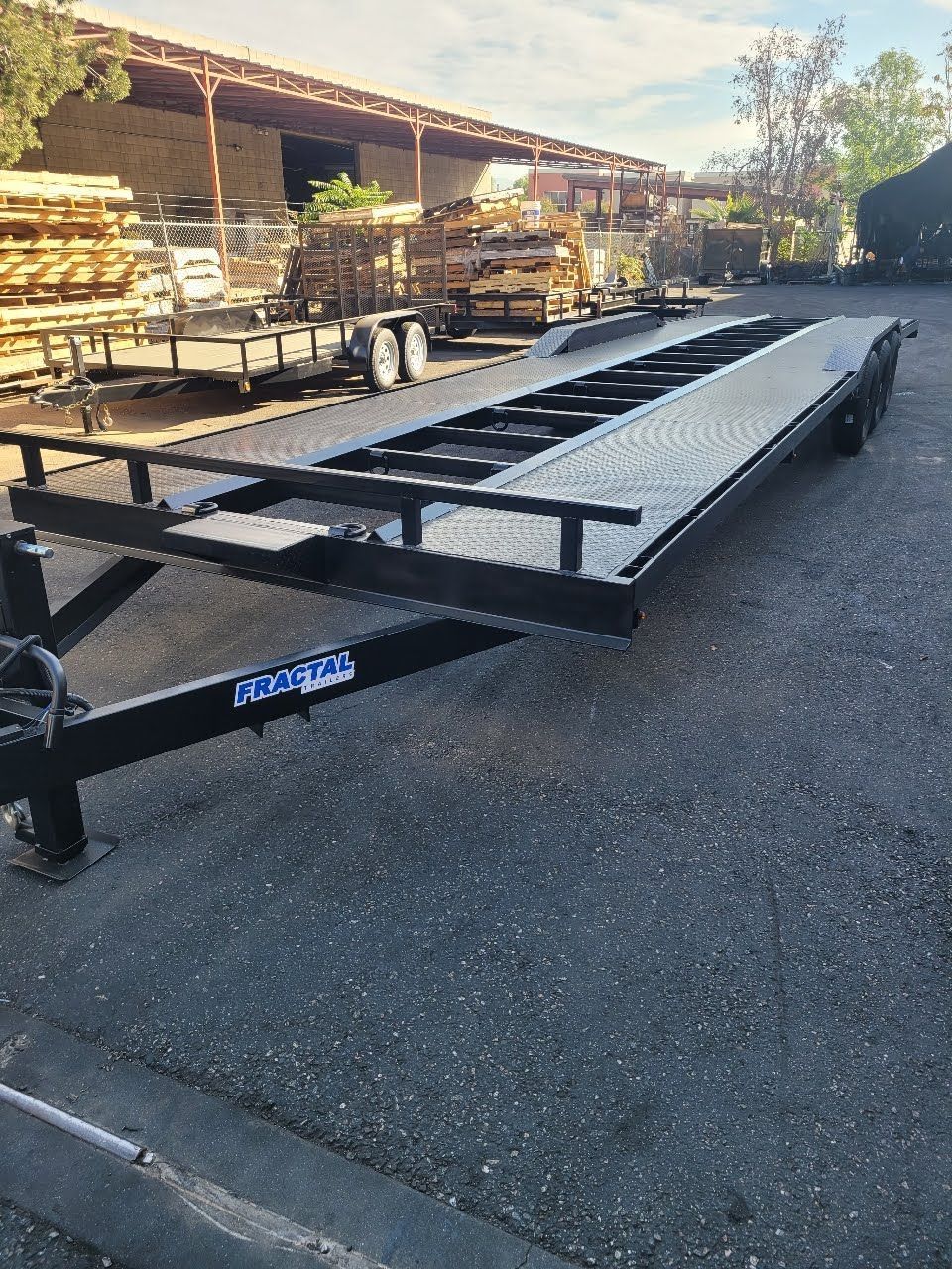 Flatbed With Opened Middle Front Right View