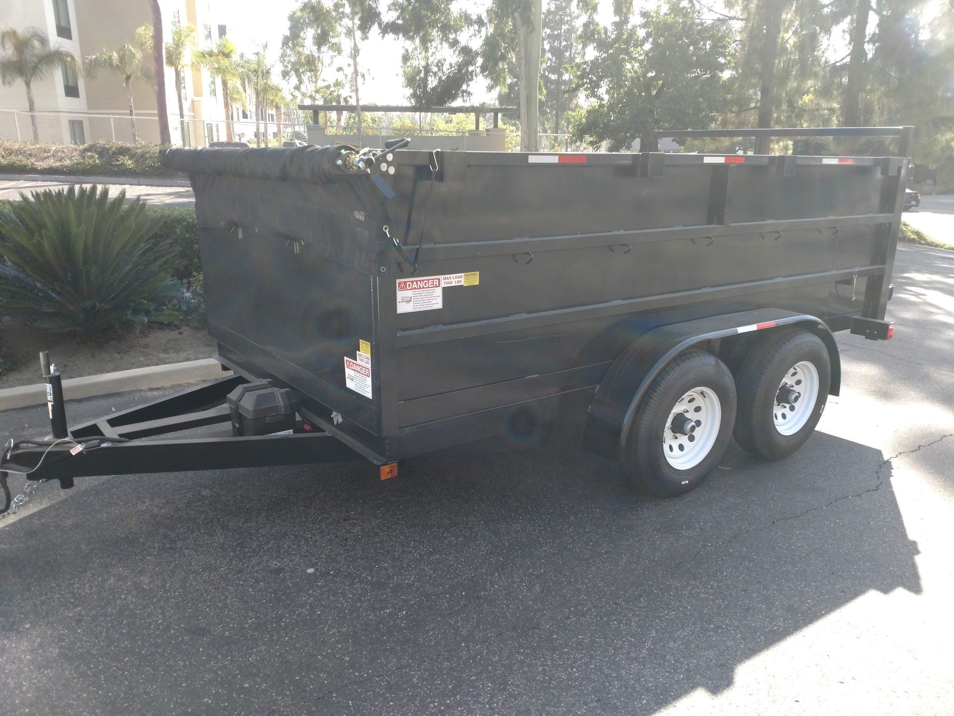 Side View Of Dump Truck