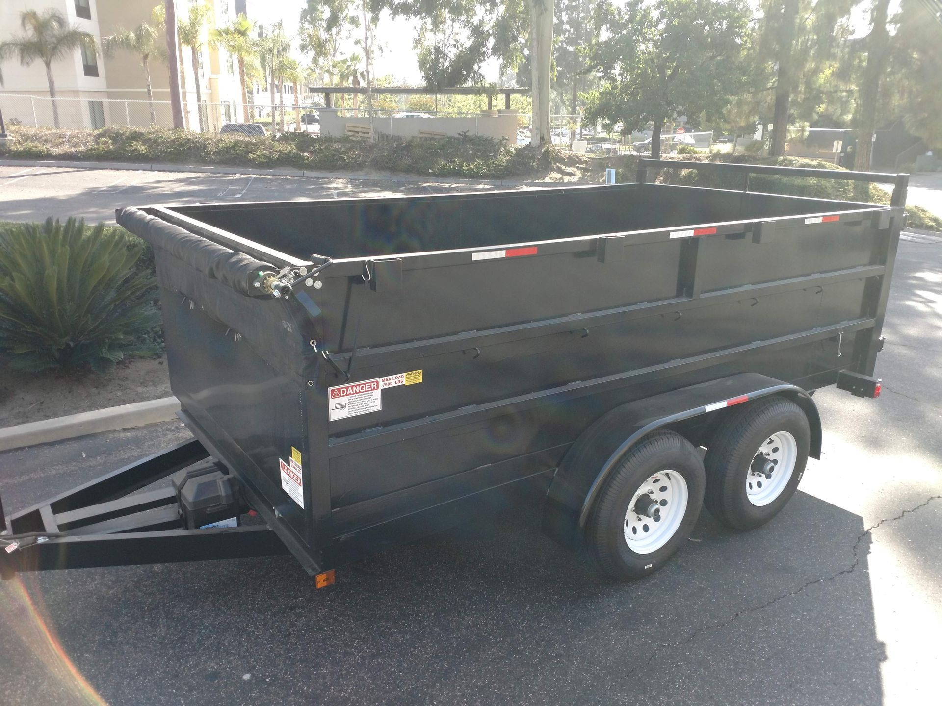 Front Right Side View Of Dump Truck