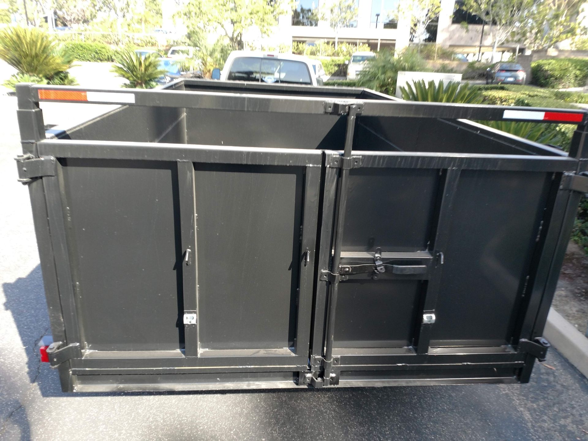 Door View Of Dump Truck