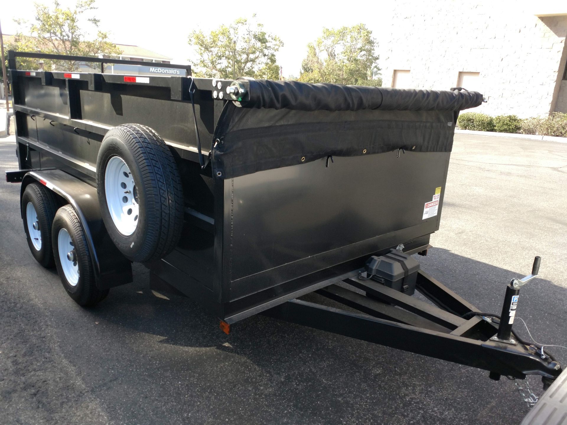 Front Left Side View Of Dump Truck