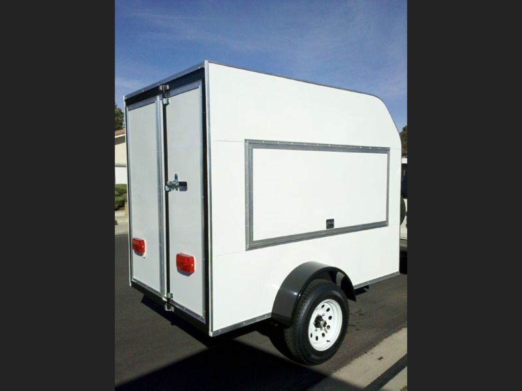 White Concession Trailer