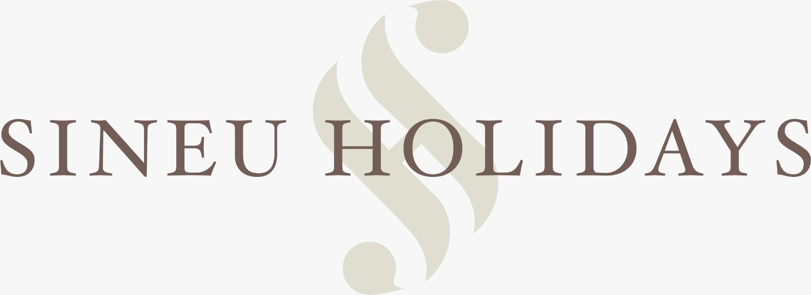 Un logotipo para Sineu Holidays con un