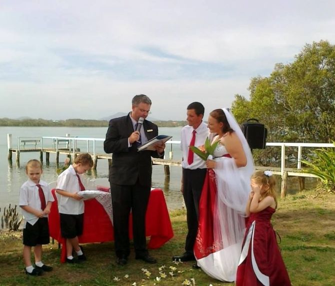 Wedding In Progress — Celebrant in Hallidays Point, NSW