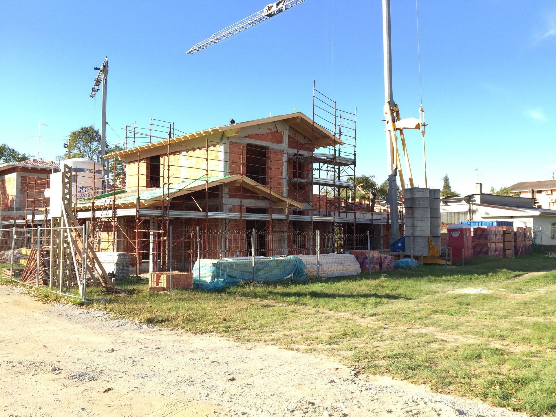 villa in costruzione
