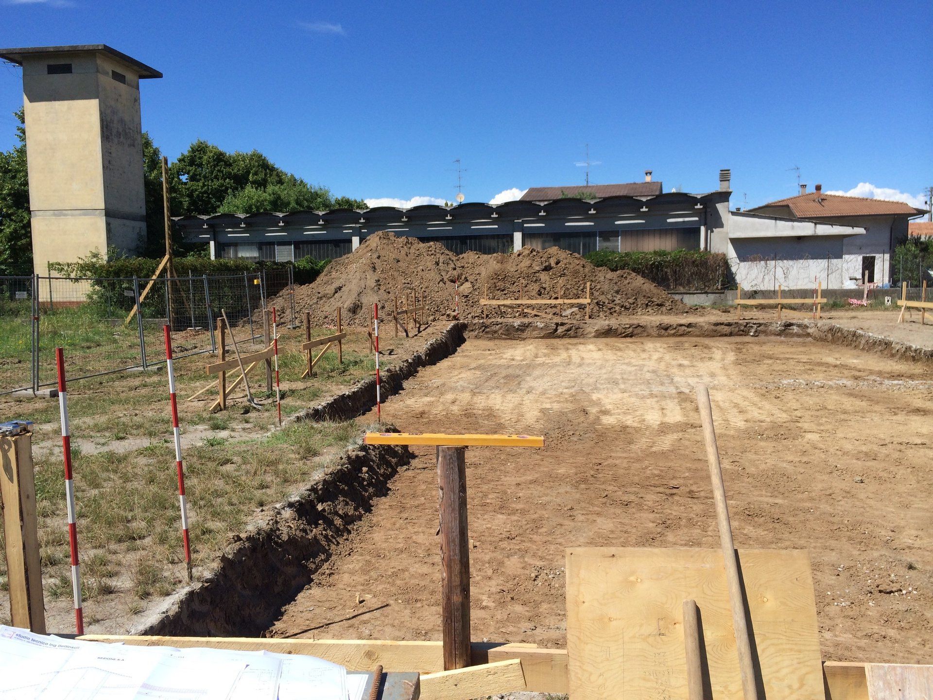 sbancamento terreno per realizzazione nuova villa