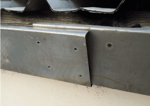 Acciaio per grondaie