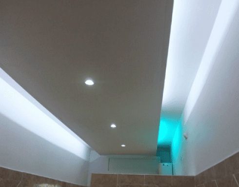 Controsoffitto in cartongesso con illuminazione