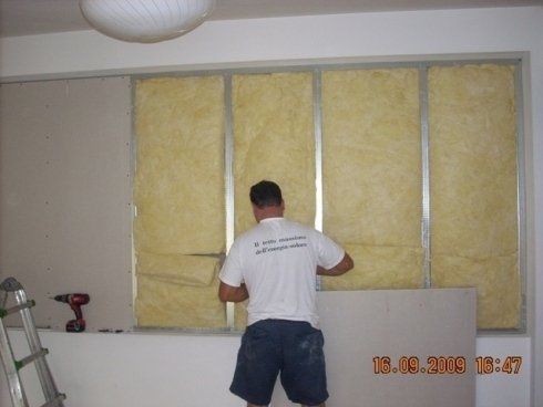 Posa pannelli in cartongesso